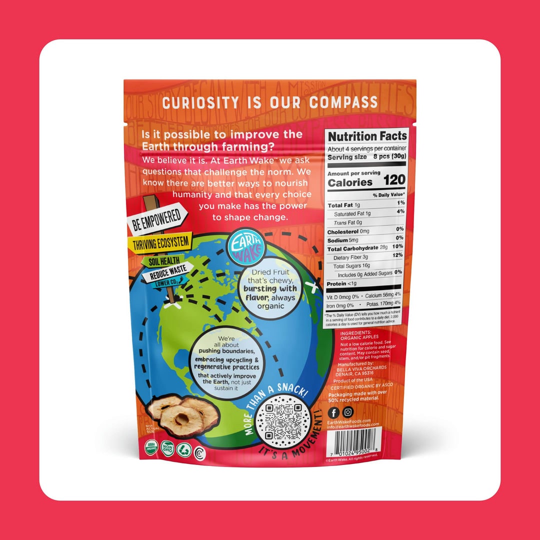 EW (6 pack) - Apples Certified Organic 4oz Bags