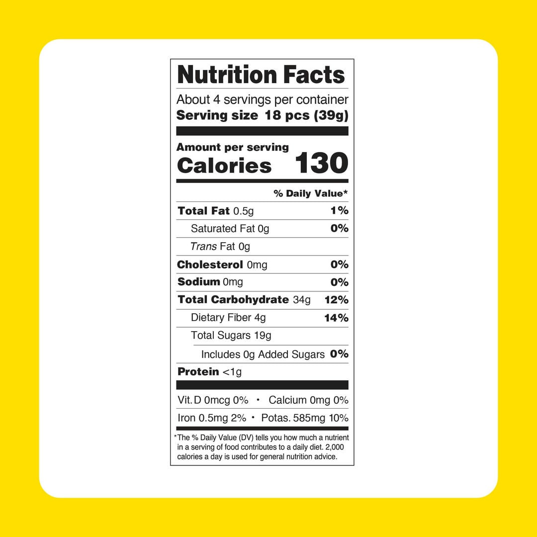 EW (6 pack) - Bananas Certified Organic 6oz bags