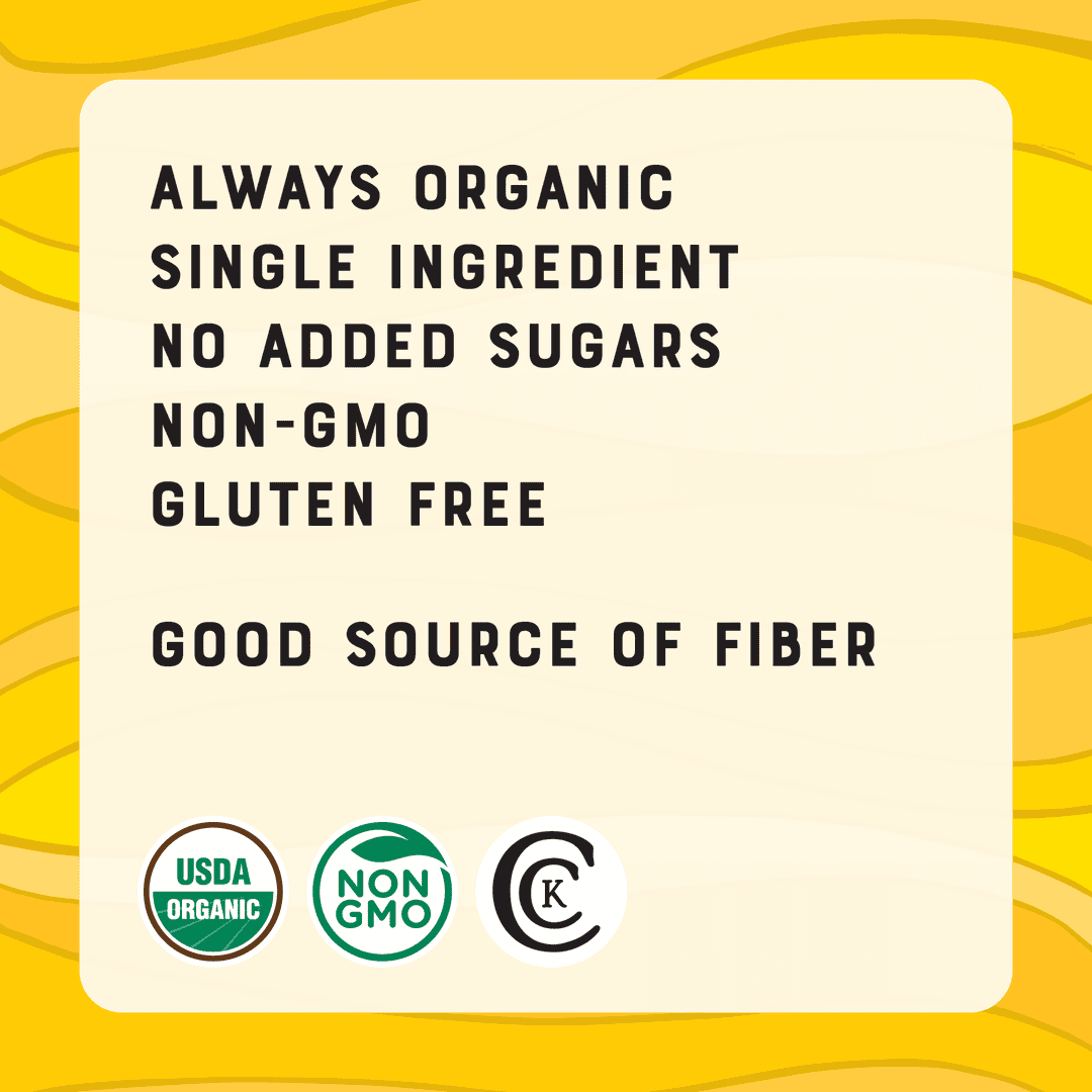 EW (6 pack) - Bananas Certified Organic 6oz bags