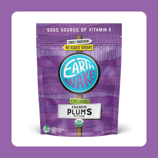 EW (6 Pack) - French Plums Pitted Certified Organic 8oz Bags
